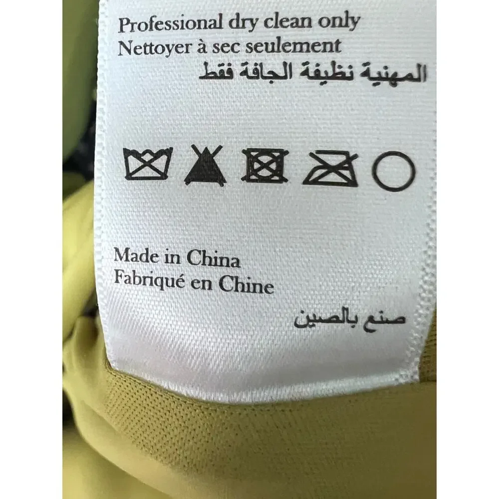 Marchesa EMBROIDERED DRAPED KAFTAN Size 12 NWT Olive - Picture 10 of 12